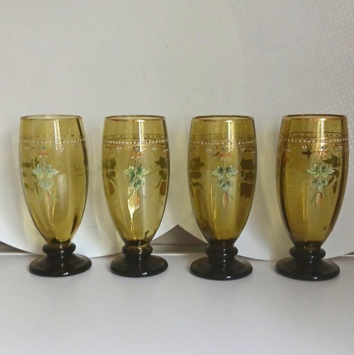 4er set braune glasbecher - 4er-set, 260
