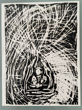 Jörg Immendorff Linolschnitt