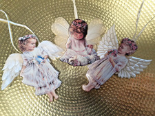 3 Porzellan Engel - Deko