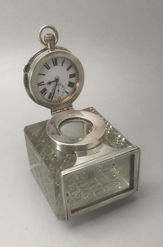 Antike silber taschenuhr - silber,