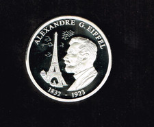 Die schönsten ECU-Gedenkprägungen Europa -ECU 1995 Frankreich - Gustave Eiffel