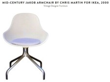 Designer Chair: "White Jakob Swivel" by Chris Martin