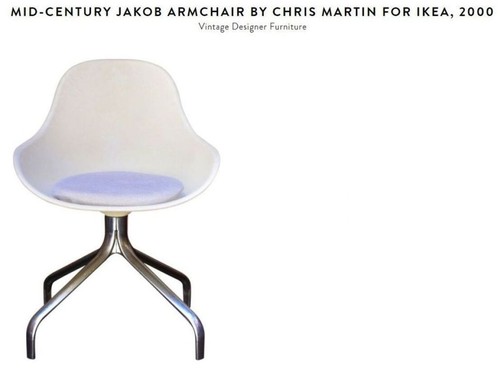 Designer chair white jakob - chair:, "white