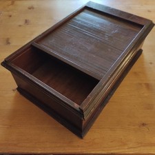 Antiker Holz Tischsekretär m. Rollladen Schreibtisch Rollschrank Vintage um 1920