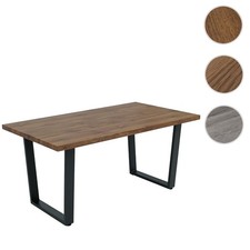 Esszimmertisch HWC-O61 Tisch Küchentisch Esstisch Industrial MDF Metall 160x90cm