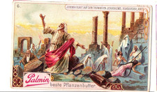 Palmin -älteres Kaufmannsbild - Biblische Geschichte - Jeremias  - Foto