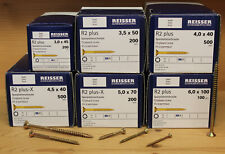 Reisser R2 plus Spanplattenschrauben Torx -Teilgewinde- gelb oder hell verzinkt