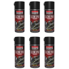 6x Soudal Silikonspray Schmierend Pflegend Metall Gummi Kunststoff 400ml Dose