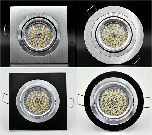 Led recessed aluminium black - aluminium,