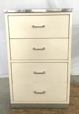BAISCH Karteikartenschrank Archivschrank Metall Bauhaus Chrom GEPFLEGT shabby