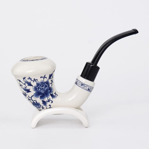 Ceramic tobacco pipe calabash - tobacco,