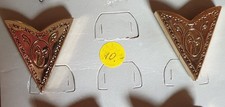 leicht gemusterte Kragenecken f. Hemden goldfarben (im Westernstyle) Collar Tips