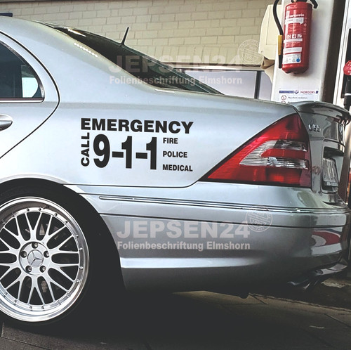 Aufkleber police 911 - aufkleber,