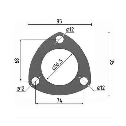 Auspuff flansch 3 - flansch,