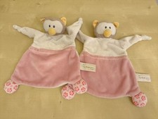2x Nici my first Eule rosa Kuscheltuch Stofftier Schmusetuch Plüsch Schnuffel