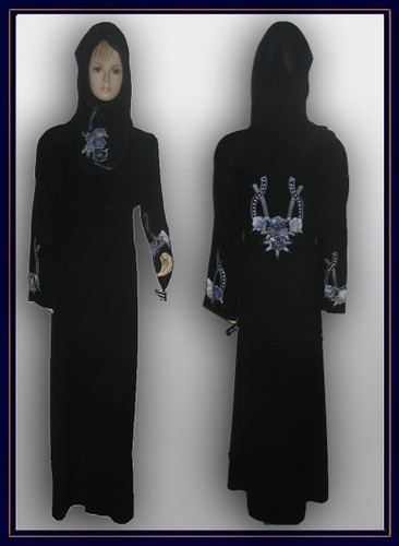Geschlossener abaya mit - geschlossener,