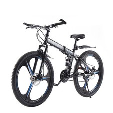 Klappbares 21-Gang-Mountainbike 27,5" Zoll Vorne Und Hinten Hängendes Fahrrad
