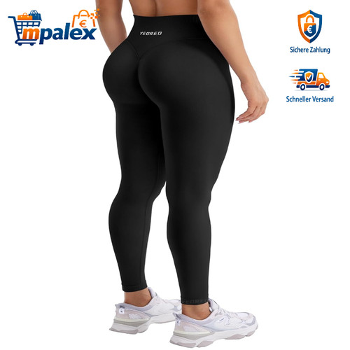 Sport leggings hoch taille gym - leggings,