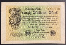 Banknote 20 Millionen Mark