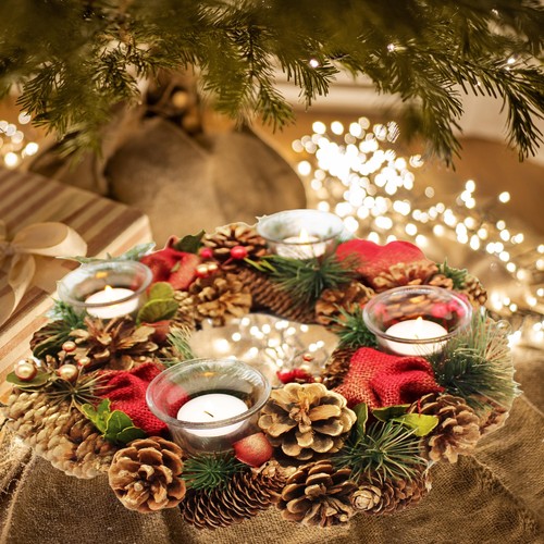 Weihnachtskranz dekokranz mit - weihnachtskranz,