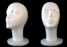 3x Styroporkopf Dekokopf