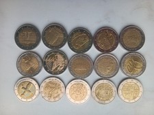 15x 2 Euro Münzen Sammlung Konvolut Sondermünzen Kursmünzen  2€