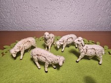 5x Schafe alt Krippenfiguren