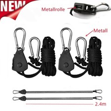 2/4x Flaschenzug mit Ratsche