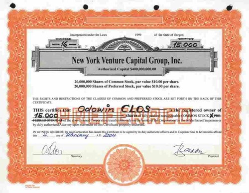 New york venture capital group - new,