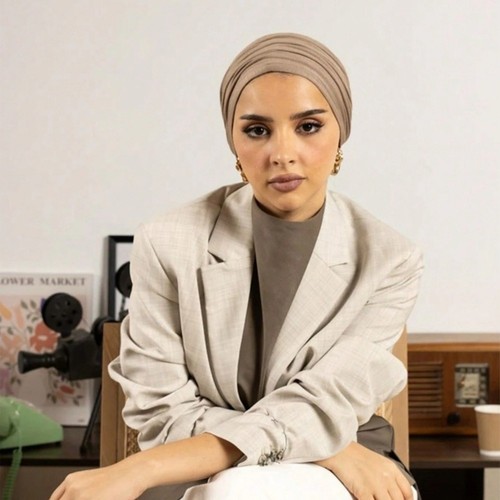 Strick kopftuch turban - strick,