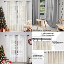 2er Set Gardinenn Voile