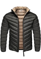 Herren gefütterte Steppjacke Outdoor Basic Übergangsjacke 9117