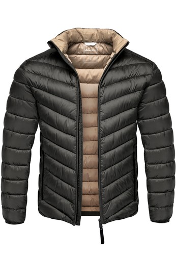 Herren gefütterte steppjacke - gefütterte,
