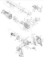 Makita Ersatzteile für Akku-Reciprosäge DJR186