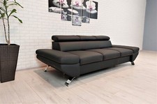 Echtleder 3 er Sofa Couch