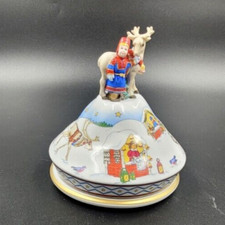 Hutschenreuther Weihnachts Spieluhr Crristmas 2010 Rentierschlitten