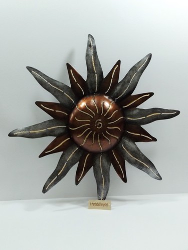 Sonne metall wanddeko mit - sonne,