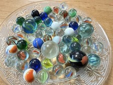 57 bunte Murmeln Glasmurmeln