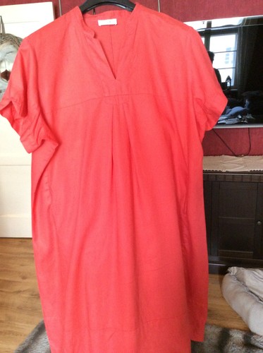 Ulla popken leinenkleid rot - popken,, leinenkleid,