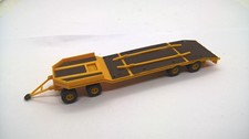 Kibri H0 Goldhofer Tieflade-Anhänger vierachsig gelborange braun f. Bastler (10)