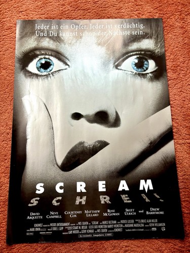 Scream kinoplakat poster - scream, a1