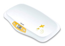 BEURER BY 80 Digital Babywaage Tara-Funktion LCD-Display Tragkraft bis 20 kg