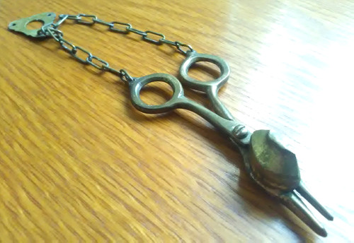 Dochtschere messing bronze - dochtschere,