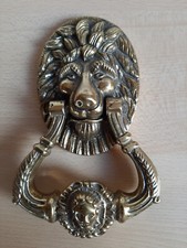 Türklopfer Löwenkopf Messing Antik