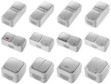 Feuchtraum Steckdosen Steckdose Schalter Taster Serienschalter Wechselschalter 