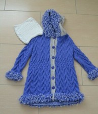 Mantel mit Kapuze Groß 104