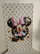 MICKY MAUS ACRYLGLAS WANDBILD EINZIGARTIG LOUIS VUITTON WIE NEU