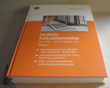 sirAdos Kalkulationsatlas 2012 für Roh- und Ausbau im Neubau für 31 Roh- und Aus