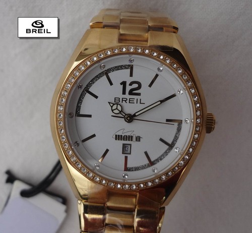 Breil glitzer goldene damenuhr - breil,