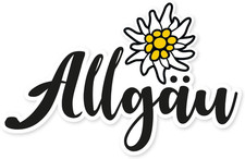 Aufkleber Allgäu Edelweiss